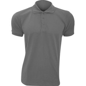 SOLS Heren Prime Pique Poloshirt met korte mouwen (Donkergrijs)