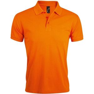 SOLS Heren Prime Pique Poloshirt met korte mouwen (Oranje)