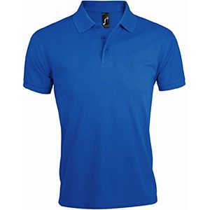SOLS Heren Prime Pique Poloshirt met korte mouwen (Koningsblauw)