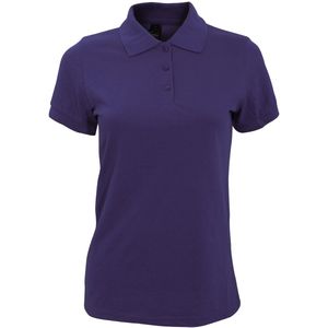 SOLS Dames dames Prime Pique Polo Shirt (Donkerpaars)