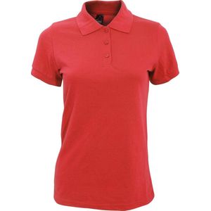 SOLS Dames dames Prime Pique Polo Shirt (Rood)