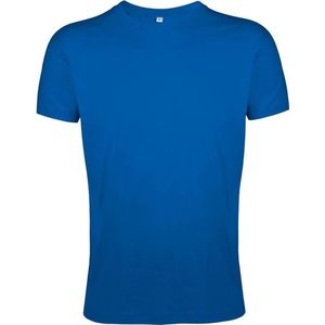 SOLS Heren Regent Slim Fit T-Shirt met korte mouwen (Koningsblauw)