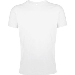 SOLS Heren Regent Slim Fit T-Shirt met korte mouwen (Wit)