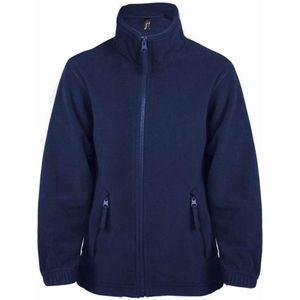 SOLS North Zip-Up Fleece Jacket - Marine - 100% Polyester