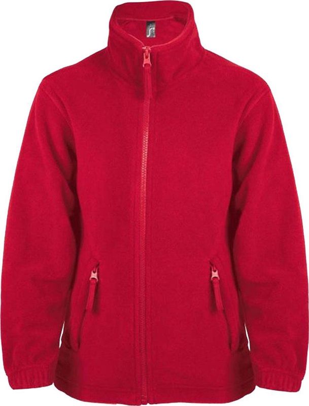 SOLS - North Zip-Up - Fleece Jacket - Rood