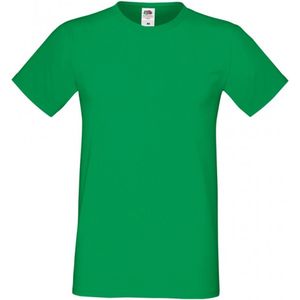 Fruit Of The Loom Heren Sofspun® T-shirt - Kelly Groen - Small