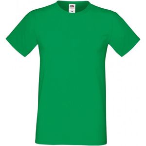 Fruit Of The Loom Heren SofspunÂ® T-shirt met korte mouwen - Kelly Groen - Small