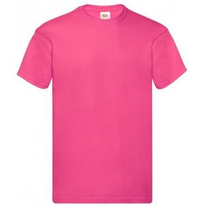 Fruit Of The Loom Heren Originele T-shirt korte mouwen (Fuchsia)
