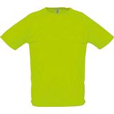 SOLS Heren Sportief T-Shirt met korte mouwen Performance (Neon Groen)