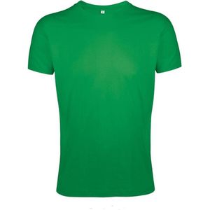 SOLS Heren Regent Slim Fit T-Shirt met korte mouwen (Kelly Groen)