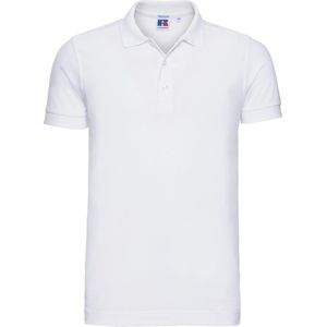 Russell - Korte Mouw Poloshirt - Wit