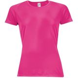 SOLS Heren Sportief T-Shirt met korte mouwen Performance (Neonroze)