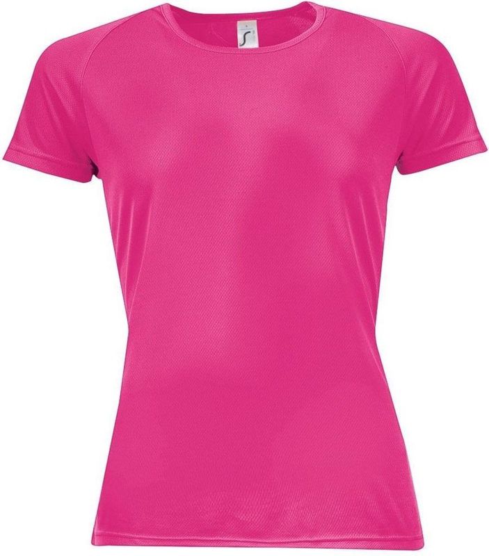 SOLS Heren Sportief T-Shirt met korte mouwen Performance (Neonroze)