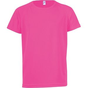 SOLS Heren Sportief T-Shirt met korte mouwen Performance (Neonroze)