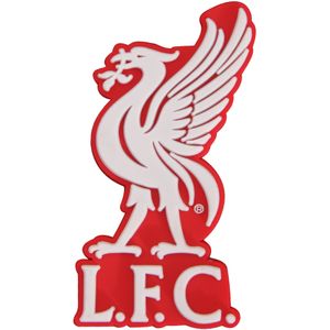 Liverpool FC Officiële 3D Liverbird Football Crest Koelkastmagneet  (Rood/Wit)