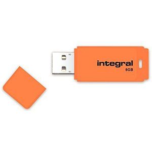 Integral - 8 GB USB 2.0 stick - Neon - Oranje