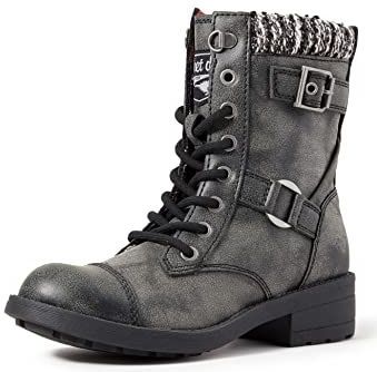 Rocket Dog - Thunder - Biker Laarzen - Zwart - Synthetisch Materiaal