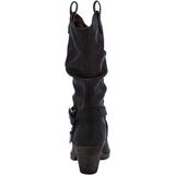 Rocket Dog Womens Ladies Sidestep Mid-Calf Western Boot (Black)