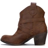 Rocket Dog - Satire Lane - Enkellaarsjes - Donkerbruin - Faux Leer