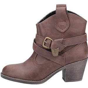 Rocket Dog - Satire Lane - Enkellaarsjes - Donkerbruin - Faux Leer