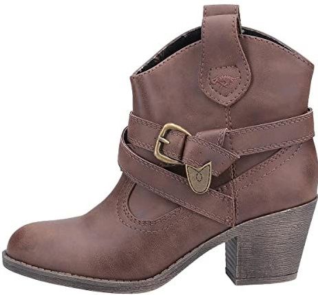 Rocket Dog - Satire Lane - Enkellaarsjes - Donkerbruin - Faux Leer