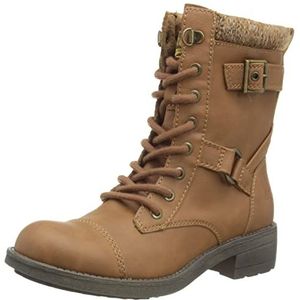 Rocket Dog Thunder Enkellaarzen voor dames, Cognac, 41 EU