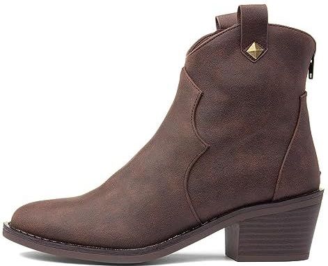 Rocket Dog - Yolanda - Enkellaarsjes - Bruin - Nep Leer