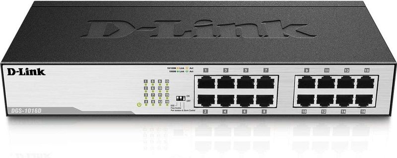 D-Link DGS1016D/E - Netwerkswitch - 16 Poorten - Unmanaged