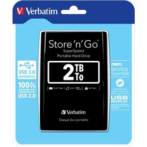 Verbatim Store 'n' Go externe harde schijf 2,05 TB 5400 RPM Micro-USB B 3.2 Gen 1 (3.1 Gen 1) Zwart