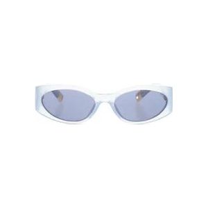 Jacquemus Blauwe C5 SUN Zonnebril , Blue , Dames , Maat: 55 MM