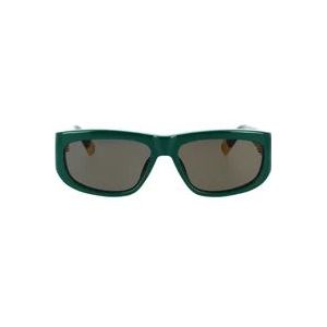 Jacquemus Groene SUN zonnebril , Green , Dames , Maat: 57 MM