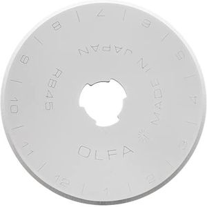 Olfa Roterende messen, roestvrij staal, 45 mm, zilverkleurig