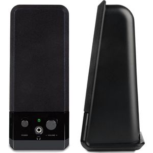Speedlink Event Stereo Speakers - luidspreker met jack plug voor kantoor / thuiskantoor / pc / notebook, zwart