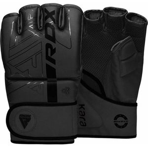 RDX Sports - F6 Kara - Bokshandschoenen - MMA Gloves - Training - Vechtsporthandschoenen - Boksen - Zwart - Mat - Maat S