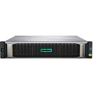 Hewlett Packard Enterprise MSA 2052 SAN Dual Controller SFF Disc Box 1,6 TB Rack (2 U) Zwart Zilver - Disc Case (SSD, 1,6 TB, SSD, 614 TB, SCSI Attached Series (SAS), 800 GB)