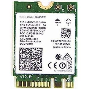 Intel 8265.NGWMG netwerkkaart & -adapter WLAN / Bluetooth 867 Mbit/s Intern