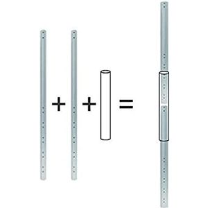 Neomounts NewStar FPMA-CPCONNECT Montagecomponent (stekker) voor LCD-scherm, zilverkleurig