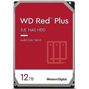 Western Digital WD Red 3,5 inch NAS-interne harde schijf van 12 TB - klasse 5400 rpm, SATA 6 Gb/s, CMR, 256 MB cache - WD120EFAX