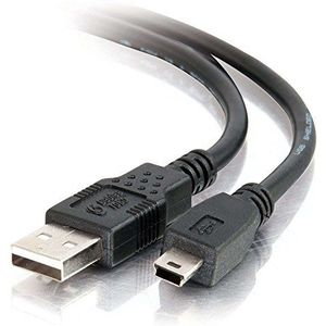 C2G 1m USB 2.0 A naar Mini USB B Kabel, Geschikt voor Gegevensoverdracht en het opladen van Smart Phones, Camera's, MP3's, PDA's en andere Mini B apparaten...