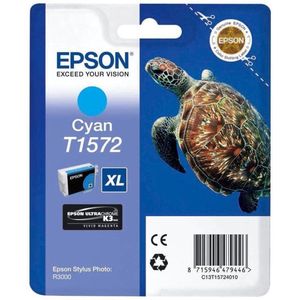 Epson Turtle T1572 inktcartridge 1 stuk(s) Origineel Hoog (XL) rendement Cyaan