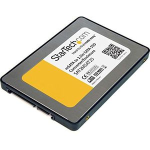 StarTech.com SSD SATA naar Mini SATA 2,5"" converterbehuizing adapter SATA naar mSATA 2,5"" (SAT2MSAT25)