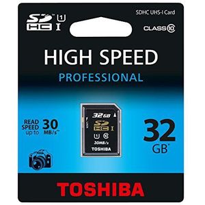 Toshiba SD-T032UHS1 (BL5 Class 10 SDHC 32GB geheugenkaart
