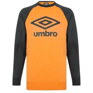 UMBRO Core Ragalan Sweatshirt zonder knopen voor heren (1 stuk), Oranje