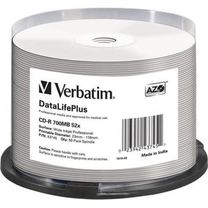 Verbatim CD-R AZO 700MB 52X SP PRINTABLE SURFACE - Rohling