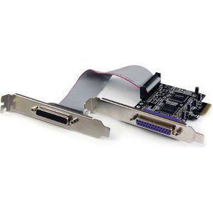 StarTech.com PCI Express Card 2 Ports DB25 Parallelle Port PCI-E Controller Kaart 2 Poorten IEEE 1284 Low Profile (PEX2PECP2)