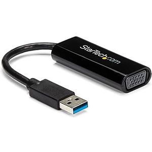 StarTech.com Adapter USB 3.0 naar VGA – compact design – 1920 x 1200 – externe grafische kaart en grafische kaart – adapter voor dubbele monitor – ondersteunt Windows (USB32VGAES)