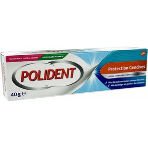 Polident Total Action Fixerende crème, voor gedeeltelijke of volledige tandprothesen, smaakneutraal, 6 x 40 g