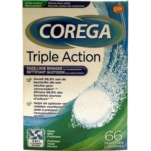 Corega Tabletten - Triple Action - 66 Tabletten