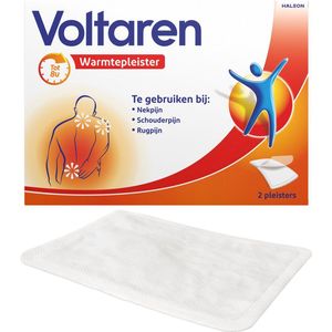 Voltaren Warmtepleister bij Spierpijn, Nekpijn, Rugpijn en Schouderpijn 2 stuks