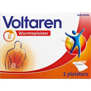 Voltaren Warmtepleister bij Spierpijn, Nekpijn, Rugpijn en Schouderpijn 2 stuks